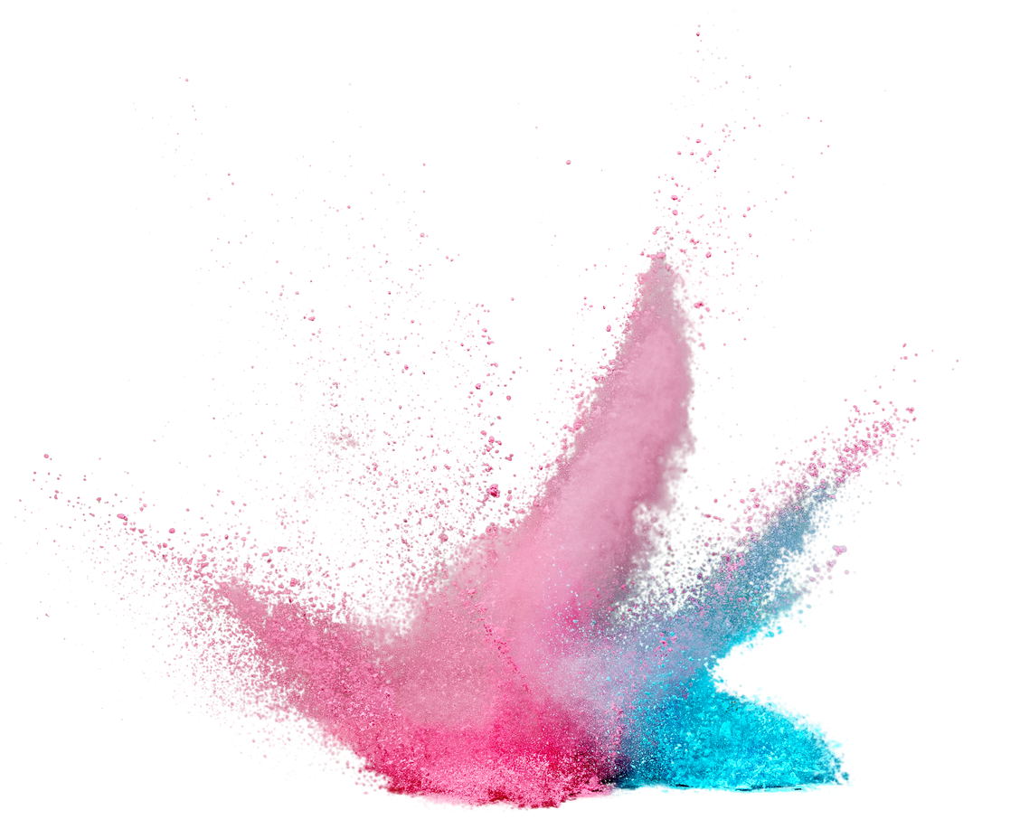 Abstract Powder Splatted.